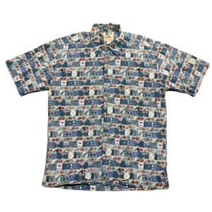 John Severson Kahala Golf Themed Hawaiian Shirt M